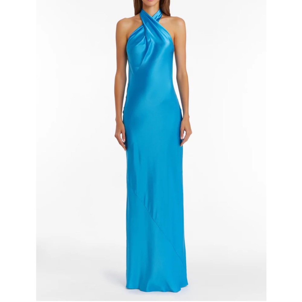 Jade silk maxi Amanda Uprichard dress